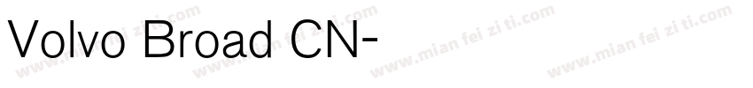 Volvo Broad CN字体转换